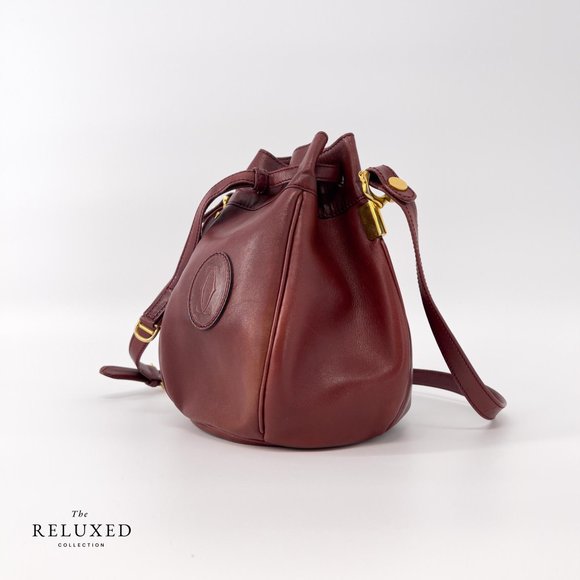 Vintage Cartier Bordeaux Leather Must de Cartier - Picture 2 of 11